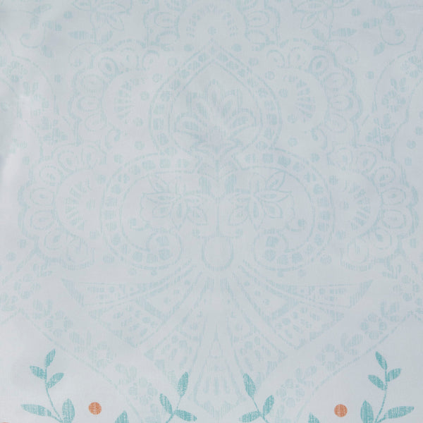 English Elm Twin XL Boho Comforter Set with Aquatic Orange Global Print, OEKO-TEX Sheets & Antimicrobial Protection B03595868