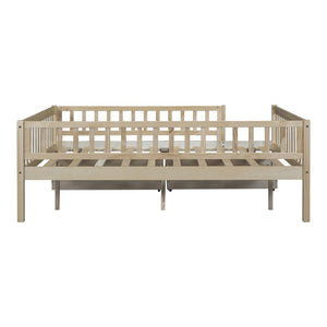 English Elm Full Pine Wood Daybed with Storage Drawers for Guest Room or Studio Living WF301868AAN