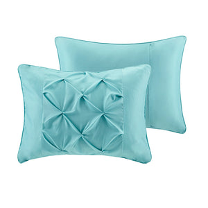 English Elm Twin Vinnie Boho Comforter Set with Sheets, Aqua Orange Global Print, OEKO-TEX, Antimicrobial Freshness Protection B03595867