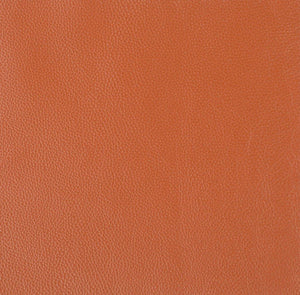 English Elm Global 22" Modern Genuine Italian Leather Lounge Chair with 3-Layer Foam, Stainless Chrome Base, Luxurious Comfort Orange B05777798
