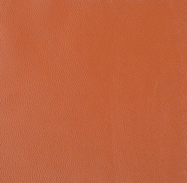 English Elm Global 22" Modern Genuine Italian Leather Lounge Chair with 3-Layer Foam, Stainless Chrome Base, Luxurious Comfort Orange B05777798