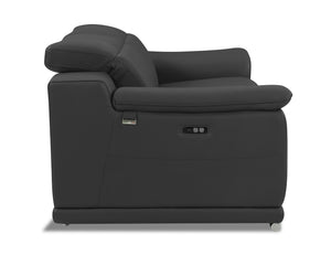 English Elm Global Italian Leather Power Reclining Loveseat - Luxurious Comfort, Usb Charging & Stylish Design B05777770