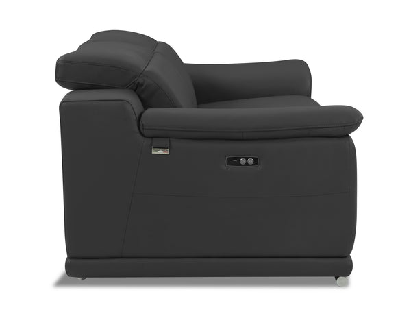 English Elm Global Italian Leather Power Reclining Loveseat - Luxurious Comfort, Usb Charging & Stylish Design B05777770