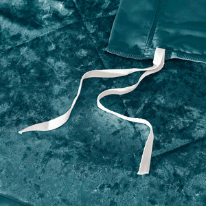 English Elm Full/Queen Felicia Velvet Duvet Cover Set Teal Quilted Diamond Texture with Decorative Pillow, Plush Elegance B03596057