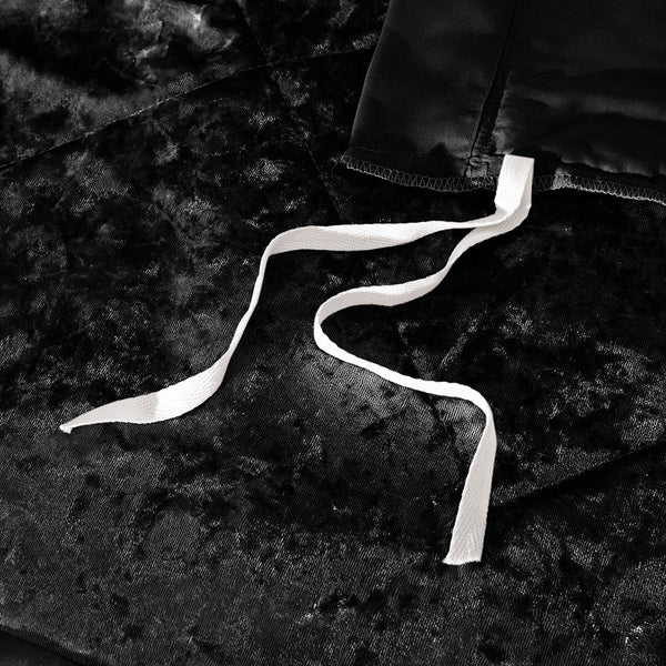 English Elm Full/Queen Felicia Velvet Duvet Cover Set with Quilted Diamond Texture, Shams & Decorative Pillow, Luxurious Softness B03596068