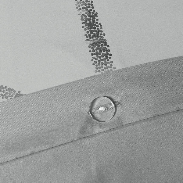 English Elm Full/Queen Raina Metallic Geometric Duvet Cover Set with Antimicrobial Protection, Shams & Pillows B03596036