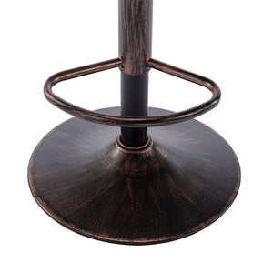 English Elm Modern Swivel Bar Stools Set of 2 Adjustable Counter Height Chairs with 360° Rotation, Linen Upholstery and Footrest W39594819