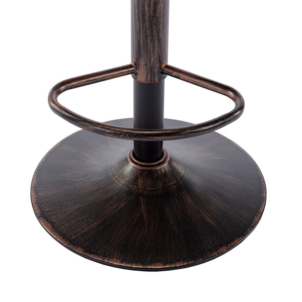 English Elm Modern Swivel Bar Stools Set of 2 Adjustable Counter Height Chairs with 360° Rotation, Linen Upholstery and Footrest W39594819