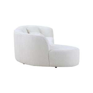 English Elm Luxury Boucle Curved Sectional Sofa with Chaise Cloud Comfort Living Room Seating W876S00101