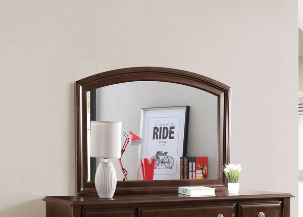 English Elm Ashford Cappuccino Wood Veneer Mirror 34"H x 47"W with Low Distortion Glass, Durable Trim Accent Piece B078108514