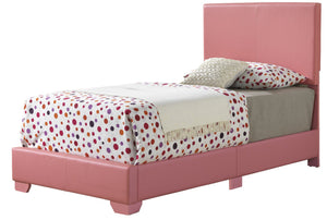 English Elm Elegant Velvet Full Bed Frame with Sturdy Support, Transitional Design, Easy Assembly, Modern Appeal Pink 4 L x 33 W x 44 H B078108087