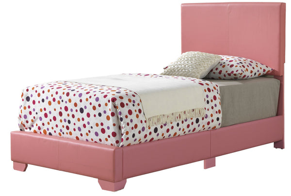English Elm Elegant Velvet Full Bed Frame with Sturdy Support, Transitional Design, Easy Assembly, Modern Appeal Pink 4 L x 33 W x 44 H B078108087