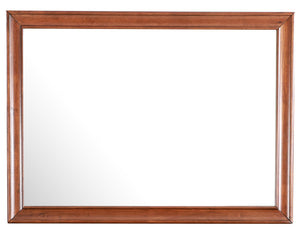 English Elm LaVita Oak Mirror G8850-M — 45" Wide Low-Distortion Glass, Durable Wood Veneer Frame, Timeless Oak Finish B078108497