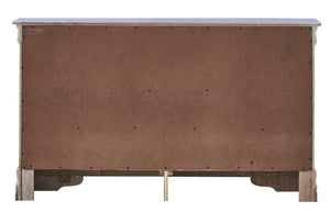 English Elm Verona Contemporary Dresser In Silver Champagne - Stylish Storage With Modern Embossed "X" Design B078108371-GIGA