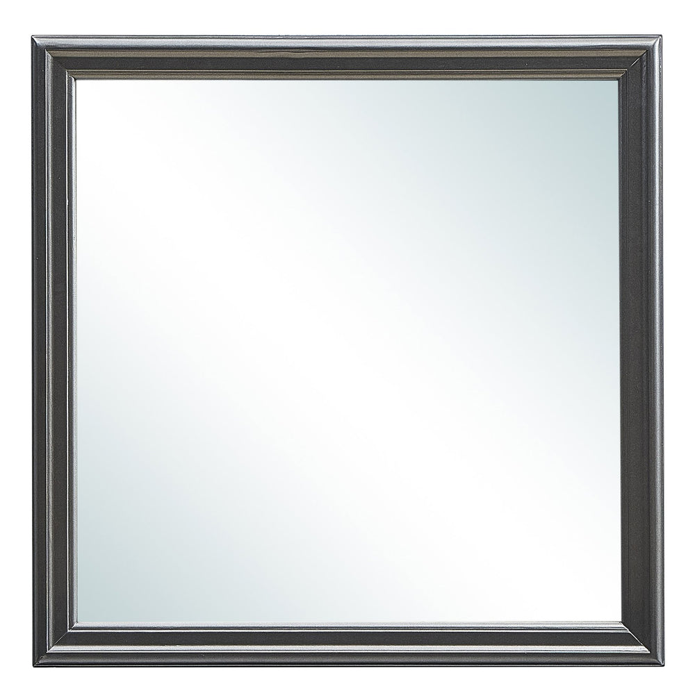 English Elm Lorana Contemporary Metallic Black Mirror - Stylish, Low-Distortion Glass, Perfect For Any Space B078108360