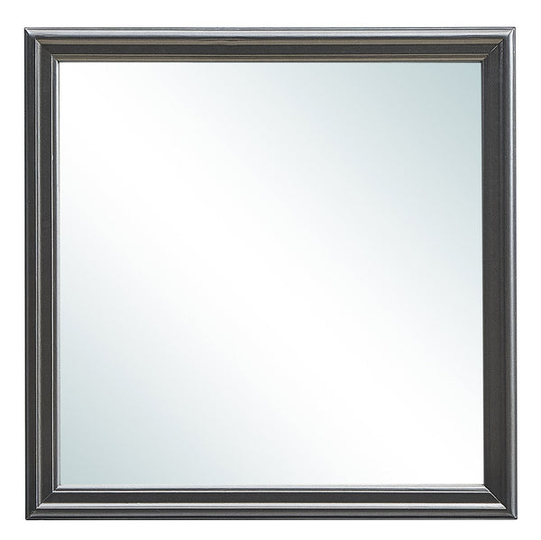 English Elm Lorana Contemporary Metallic Black Mirror - Stylish, Low-Distortion Glass, Perfect For Any Space B078108360