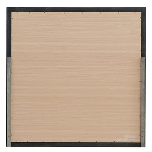 English Elm Lorana Contemporary Metallic Black Mirror - Stylish, Low-Distortion Glass, Perfect For Any Space B078108360