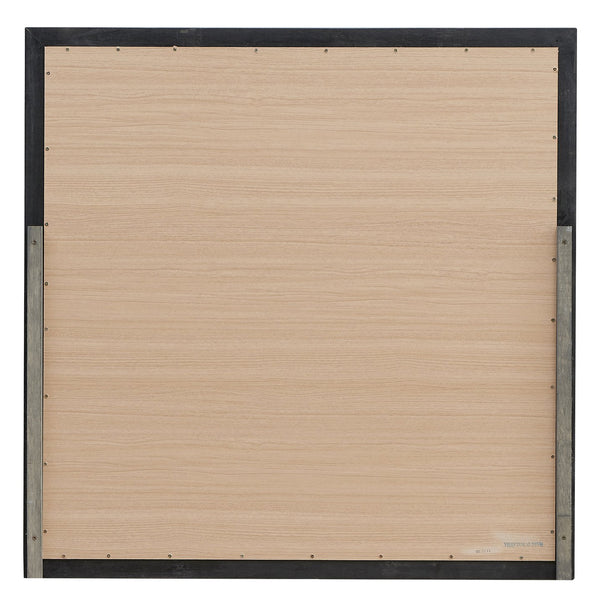 English Elm Lorana Contemporary Metallic Black Mirror - Stylish, Low-Distortion Glass, Perfect For Any Space B078108360