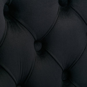 English Elm A&A Corduroy Dining Chair Set - Modern Armless Accent Side Chairs with Gold Metal Base, Tufted Beige Upholstery W114367603 W114367603