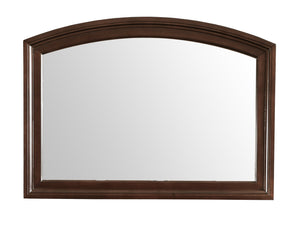 English Elm Ashford Cappuccino Wood Veneer Mirror 34"H x 47"W with Low Distortion Glass, Durable Trim Accent Piece B078108514