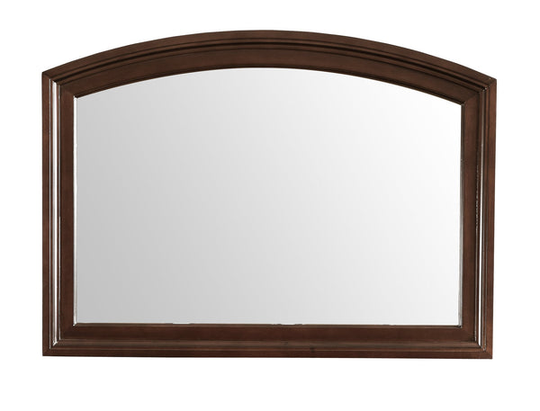 English Elm Ashford Cappuccino Wood Veneer Mirror 34"H x 47"W with Low Distortion Glass, Durable Trim Accent Piece B078108514
