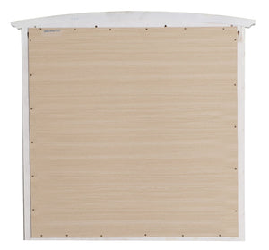 English Elm Hammond Contemporary Wood Veneer Mirror with Low-Distortion Glass, Slim 35x37 Profile for Small Spaces White 38 L x 39 W x 3 H B078108338