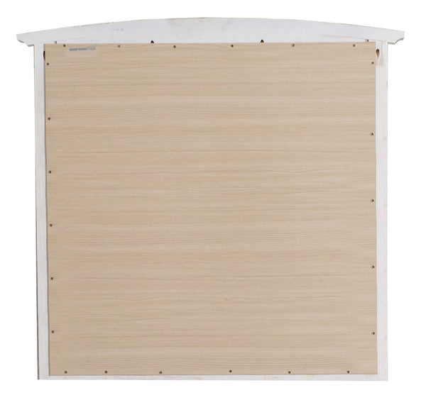 English Elm Hammond Contemporary Wood Veneer Mirror with Low-Distortion Glass, Slim 35x37 Profile for Small Spaces White 38 L x 39 W x 3 H B078108338