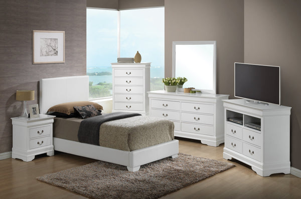 English Elm Charming Velvet Twin Bed with Hidden Storage Drawers, Casual Solid Frame, Easy Assembly Comfort White 4 L x 33 W x 44 H B078108091