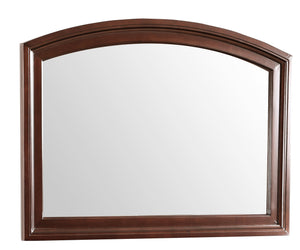 English Elm Ashford Cappuccino Wood Veneer Mirror 34"H x 47"W with Low Distortion Glass, Durable Trim Accent Piece B078108514