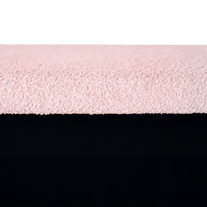 English Elm Blue Faux Fur Storage Bench Pleated Upholstery Gold Legs Modern Bedroom Entryway W1170104172