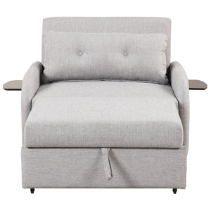 English Elm Swivel Barrel Accent Chair Chenille Tufted Round Club Seat for Living Room Lounge N719S002000E