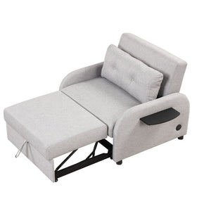 English Elm Swivel Barrel Accent Chair Chenille Tufted Round Club Seat for Living Room Lounge N719S002000E