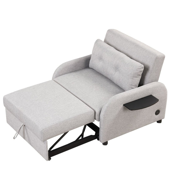 English Elm Swivel Barrel Accent Chair Chenille Tufted Round Club Seat for Living Room Lounge N719S002000E