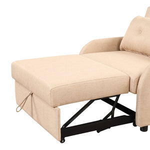 English Elm Swivel Barrel Accent Chair Chenille Tufted Round Club Seat for Living Room Lounge N719S002000A