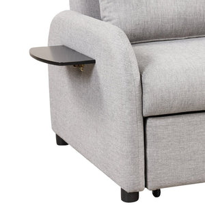 English Elm Swivel Barrel Accent Chair Chenille Tufted Round Club Seat for Living Room Lounge N719S002000E