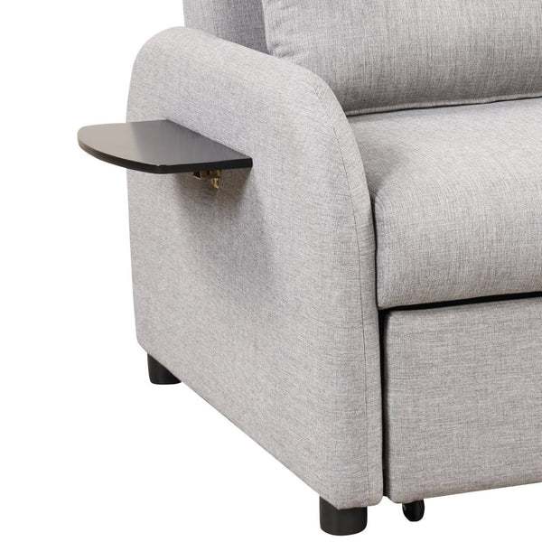 English Elm Swivel Barrel Accent Chair Chenille Tufted Round Club Seat for Living Room Lounge N719S002000E