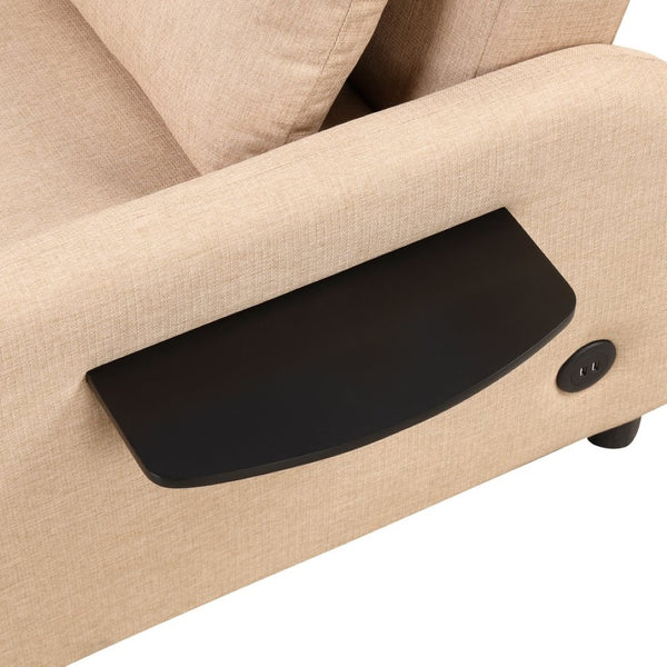English Elm Swivel Barrel Accent Chair Chenille Tufted Round Club Seat for Living Room Lounge N719S002000A