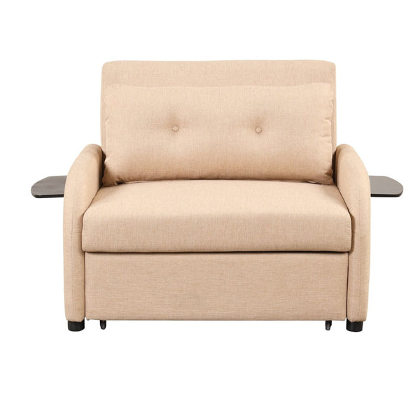 English Elm Swivel Barrel Accent Chair Chenille Tufted Round Club Seat for Living Room Lounge N719S002000A