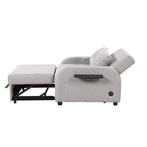 English Elm Swivel Barrel Accent Chair Chenille Tufted Round Club Seat for Living Room Lounge N719S002000E