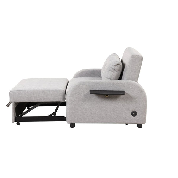 English Elm Swivel Barrel Accent Chair Chenille Tufted Round Club Seat for Living Room Lounge N719S002000E