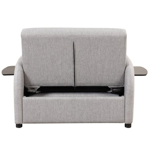 English Elm Swivel Barrel Accent Chair Chenille Tufted Round Club Seat for Living Room Lounge N719S002000E