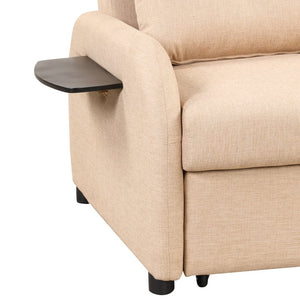 English Elm Swivel Barrel Accent Chair Chenille Tufted Round Club Seat for Living Room Lounge N719S002000A