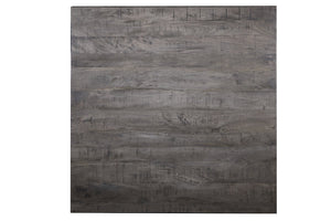 English Elm Charcoal Solid Wood Square Coffee Table Low Floor Seating Industrial Loft Piece B024102862