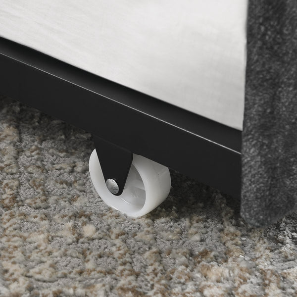 English Elm Full Size Daybed With Twin Trundle - Stylish Upholstered Sofa Bed With Tufted Design & Nailhead Trim W1413S00007