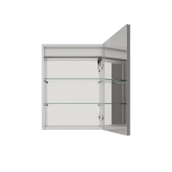 English Elm 26x20 Aluminum Led Medicine Cabinet Anti-fog Dimmable Touch Light Vanity Mirror W1738100834