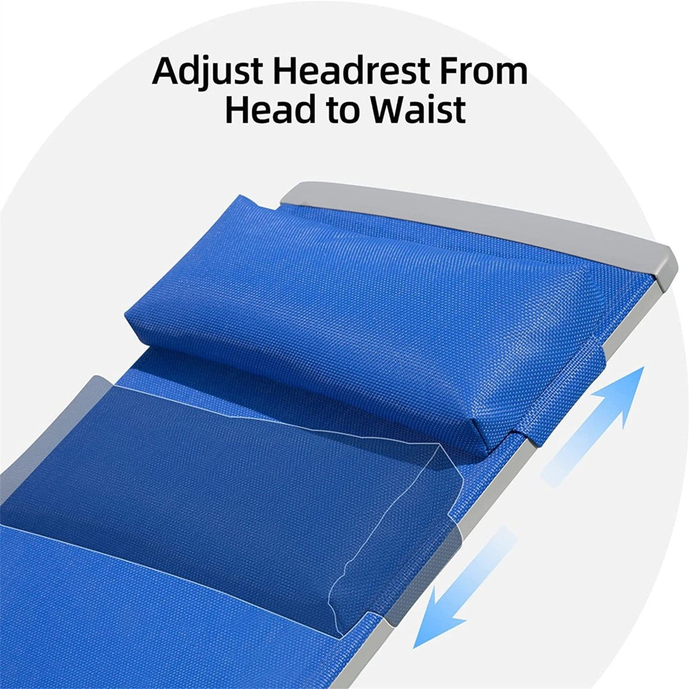 English Elm Patio Chaise Lounge Set - 3-Piece Adjustable Aluminum Recliners With Table - Outdoor Comfort Awaits! W1859109864-GIGA