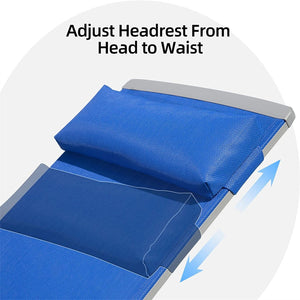 English Elm Patio Chaise Lounge Set - 3-Piece Adjustable Aluminum Recliners With Table - Outdoor Comfort Awaits! W1859109864-GIGA