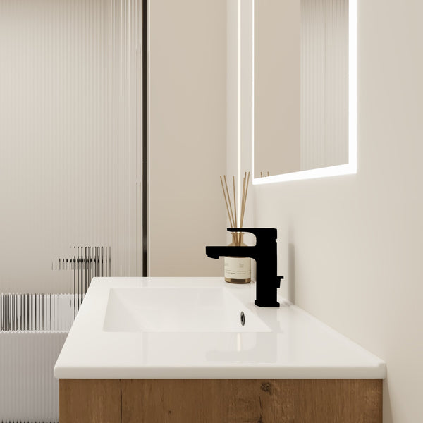 English Elm 30 Inch Bathroom Vanity With Sink – Transform Your Space With Modern, Versatile Design & Storage! W999S00077