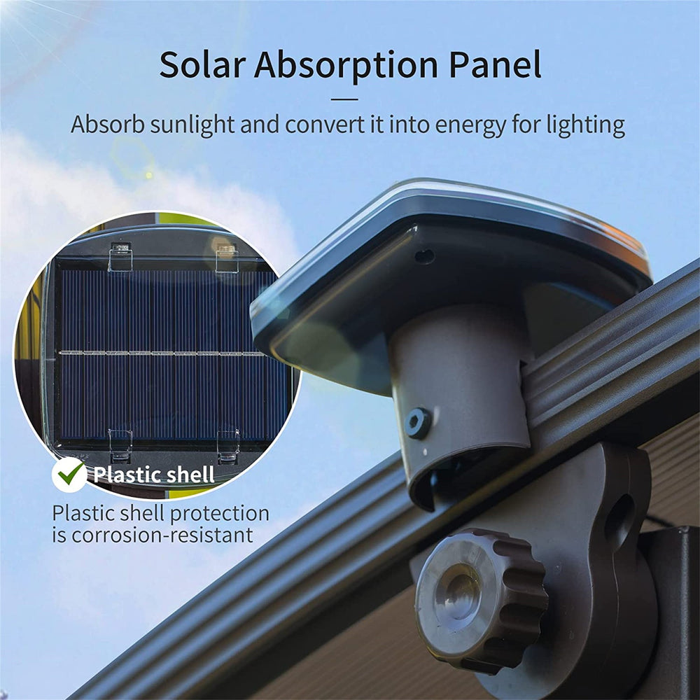 English Elm Patio 2-Person Adjustable Canopy Glider Swing with Solar LED, Weave Metal Back & Removable Cushions W1859110125