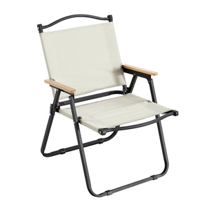 English Elm 2-piece Folding Outdoor Chairs Oxford Cloth Steel Frame Portable Patio Camping Set W24190812